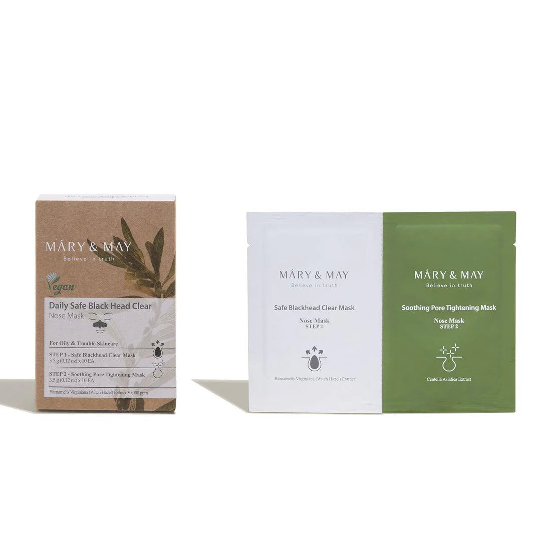 Mary&May - Daily Safe Black Head Clear Nose Pack Set ( 10pc)