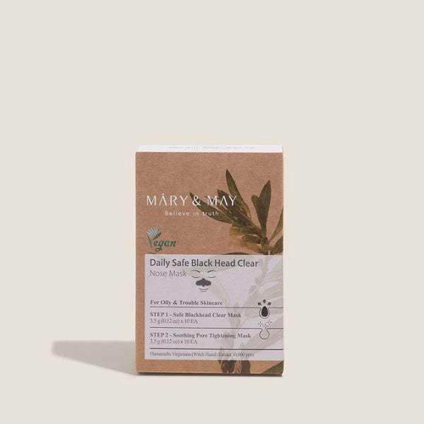 Mary&May - Daily Safe Black Head Clear Nose Pack Set ( 10pc)