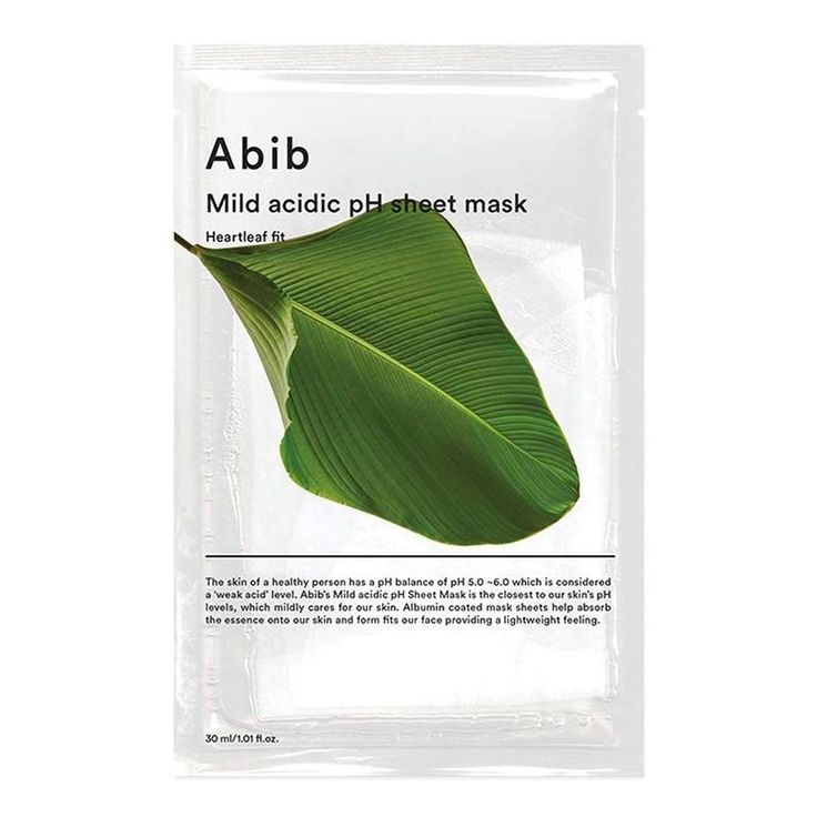Abib - Mild Acidic pH Sheet Mask - Heart Leaf (1pc)