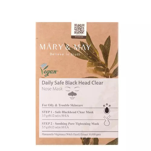 Mary&May - Daily Safe Black Head Clear Nose Pack Set ( 10pc)