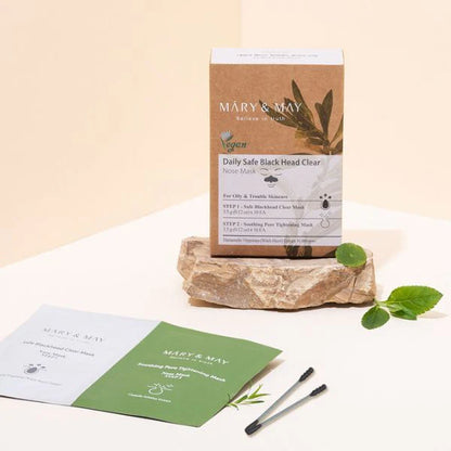 Mary&May - Daily Safe Black Head Clear Nose Pack Set ( 10pc)