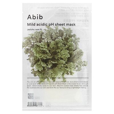 Abib - Mild Acidic pH Sheet Mask - Jericho Rose Fit (1pc)