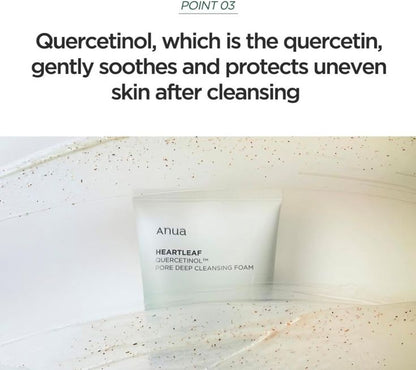 Anua - Heartleaf Quercetinol Pore Deep Cleansing Foam