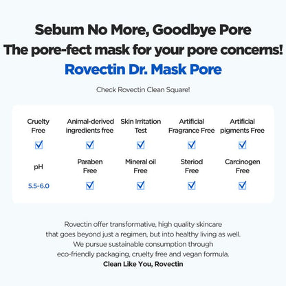 ROVECTIN - Dr. Mask Sheet - Pore (1 pc)